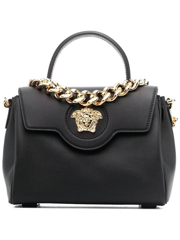 Medium La Medusa Chain Tote Bag Black - VERSACE - BALAAN 4