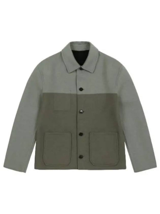 Workwear reversible jacket black sage - LOEWE - BALAAN 1