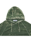 Off Dye Treatment Waffen Patch Hoodie Green - STONE ISLAND - BALAAN 4