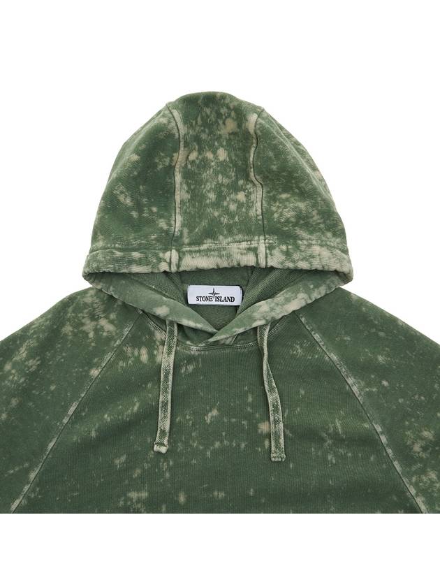 Off Dye Treatment Waffen Patch Hoodie Green - STONE ISLAND - BALAAN 4