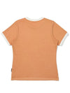 Pigment Dying Round T-Shirt ORANGE WOMAN M3322PRS11ORG - MALBON GOLF - BALAAN 3