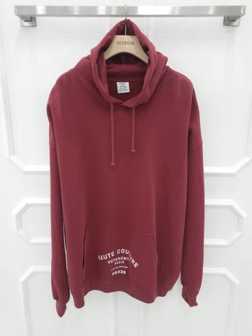 Atelier Burgundy Printed Hoodie L - VETEMENTS - BALAAN 1