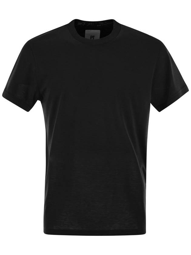 Silk and cotton T-shirt - PT TORINO - BALAAN 1