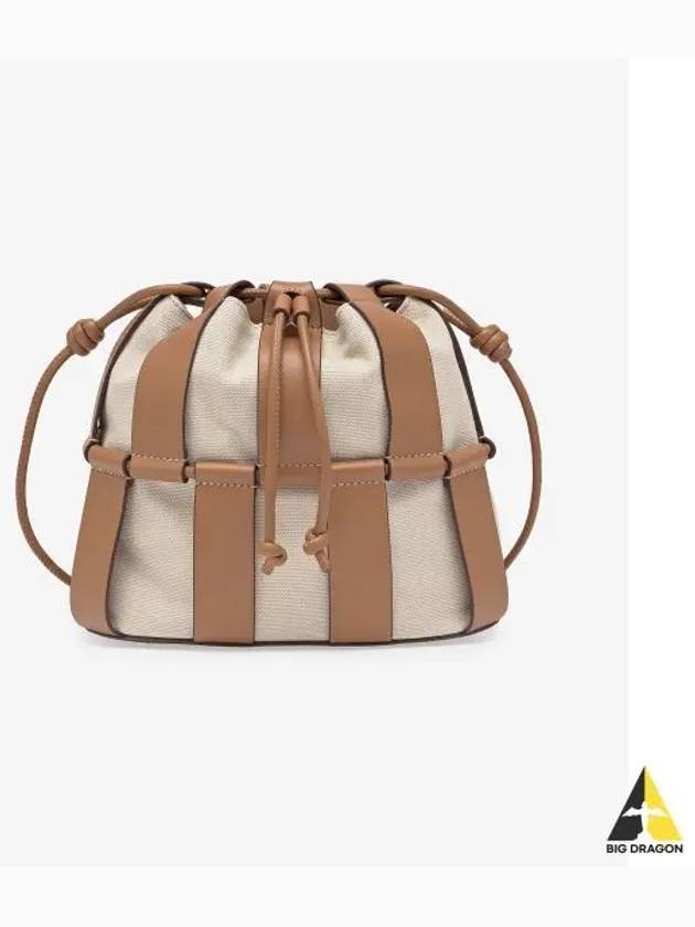 Refurbished Linera Bucket Bag Ivory Tan WBS22LLIN002 - HEREU - BALAAN 1