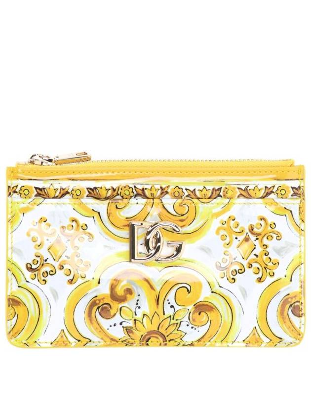 Majolica print leather cardholder BI1261AQ240 - DOLCE&GABBANA - BALAAN 2