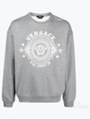 Medusa Badge Print Sweatshirt Grey - VERSACE - BALAAN 2