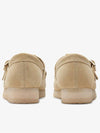 Wallabee T-Bar Maple Suede Loafers Beige - CLARKS - BALAAN 5