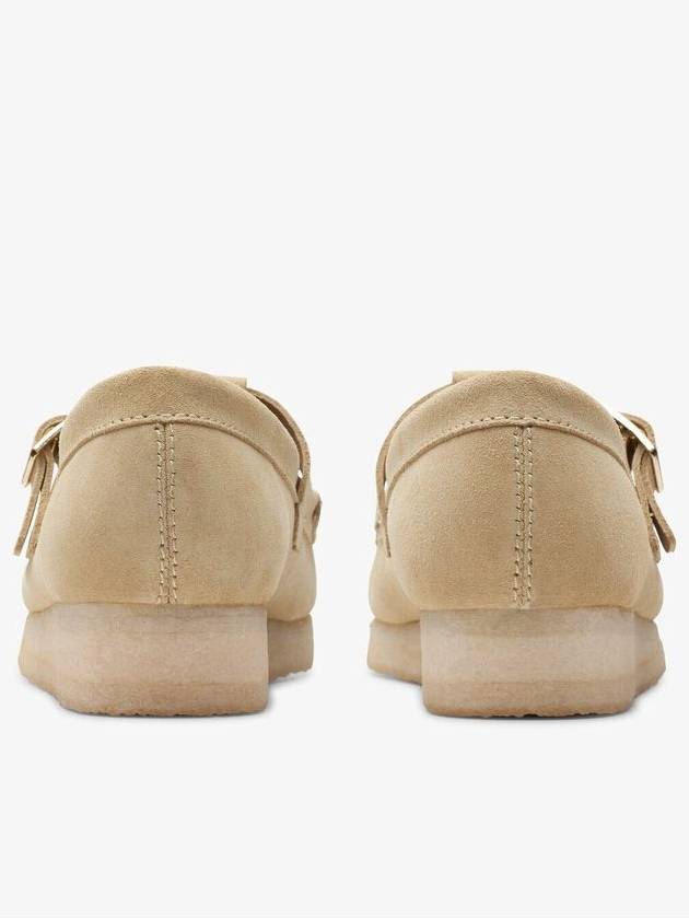 Wallabee T-Bar Maple Suede Loafers Beige - CLARKS - BALAAN 5