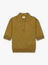 Cassandre Cashmere Polo Shirt Brown - SAINT LAURENT - BALAAN 2