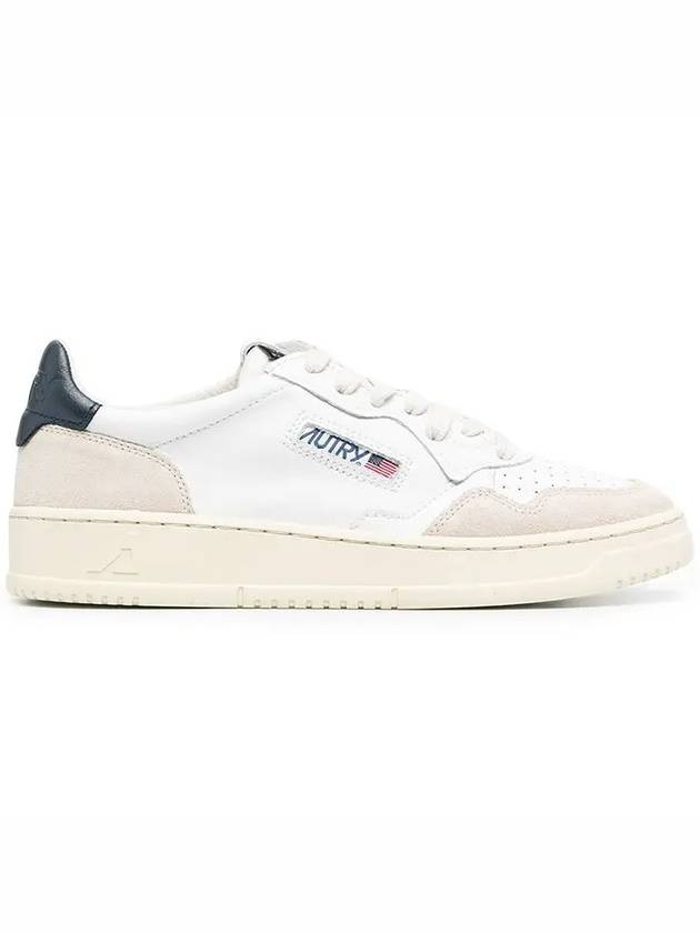 Medalist Navy Tab Low Top Sneakers White Blue - AUTRY - BALAAN 4