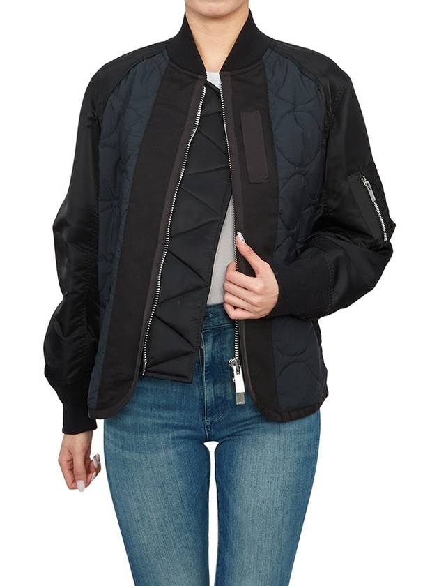 Nylon Twill Ripstop Jacket Black - SACAI - BALAAN 8