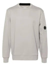 Diagonal Raised Fleece Sweatshirt Grey - CP COMPANY - BALAAN 3