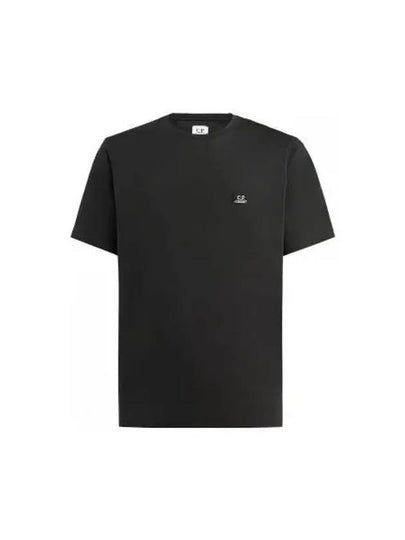 Logo Patch Short Sleeve T-Shirt Black - CP COMPANY - BALAAN 2