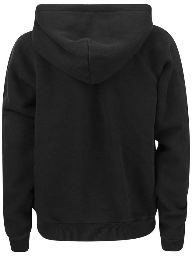 Embroidered Logo Cotton Blend Jersey Hoodie Black - POLO RALPH LAUREN - BALAAN 3