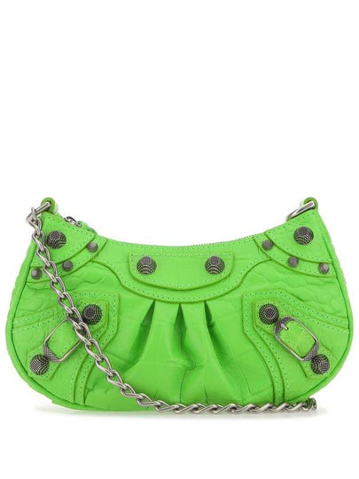 Le Cagole Mini Shoulder Bag Fluo Green - BALENCIAGA - BALAAN 2