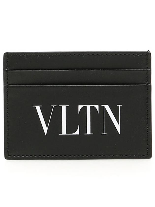 VLTN Logo Print Card Wallet Black - VALENTINO - BALAAN 2