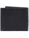 Gancini Embossed Logo Half Wallet Black - SALVATORE FERRAGAMO - BALAAN 5