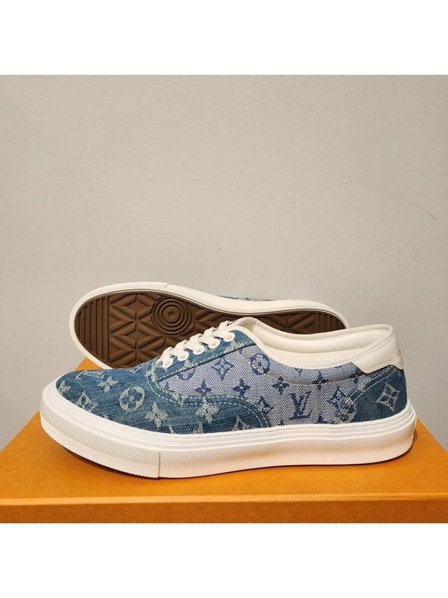 Men's Trocadero Denim Monogram Sneakers - LOUIS VUITTON - BALAAN 6