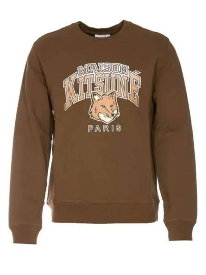 Campus Fox Regular Sweatshirt Khaki - MAISON KITSUNE - BALAAN 2