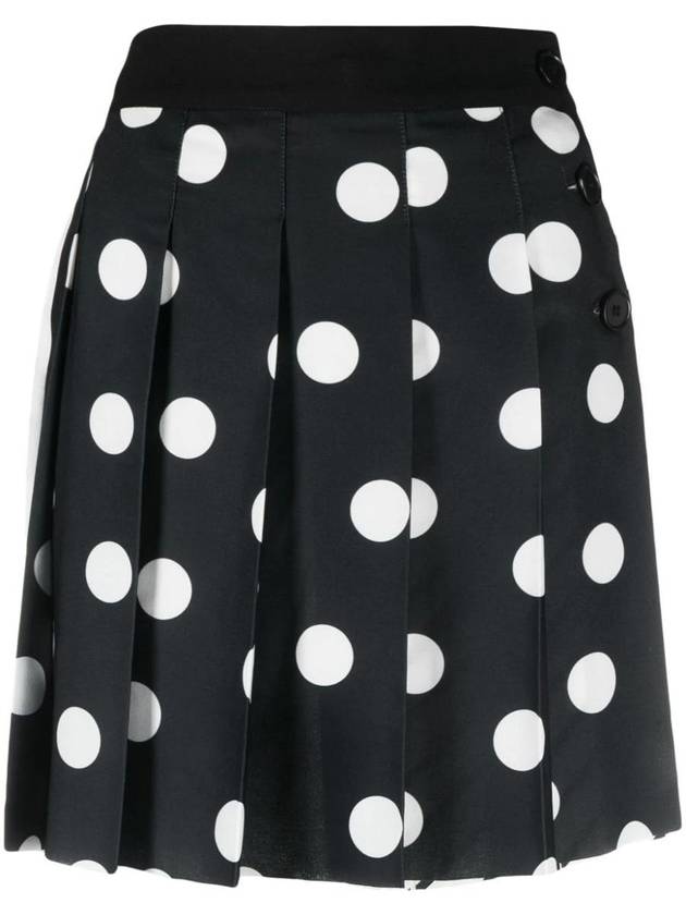 polka dot pleated mini skirt - MSGM - BALAAN 2