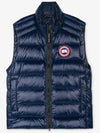 Crofton Logo Patch Padding Vest Atlantic Navy - CANADA GOOSE - BALAAN 3