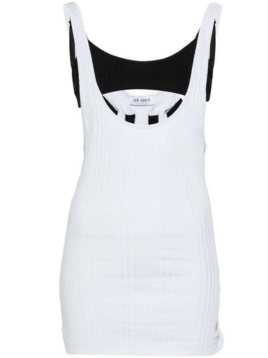 The Attico Layered Cotton Tank Top - THE ATTICO - BALAAN 1