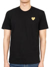 Comme des Gar ons Goldwappen Men s Short Sleeve T Shirt AZ T216 051 1 - COMME DES GARCONS PLAY - BALAAN 1