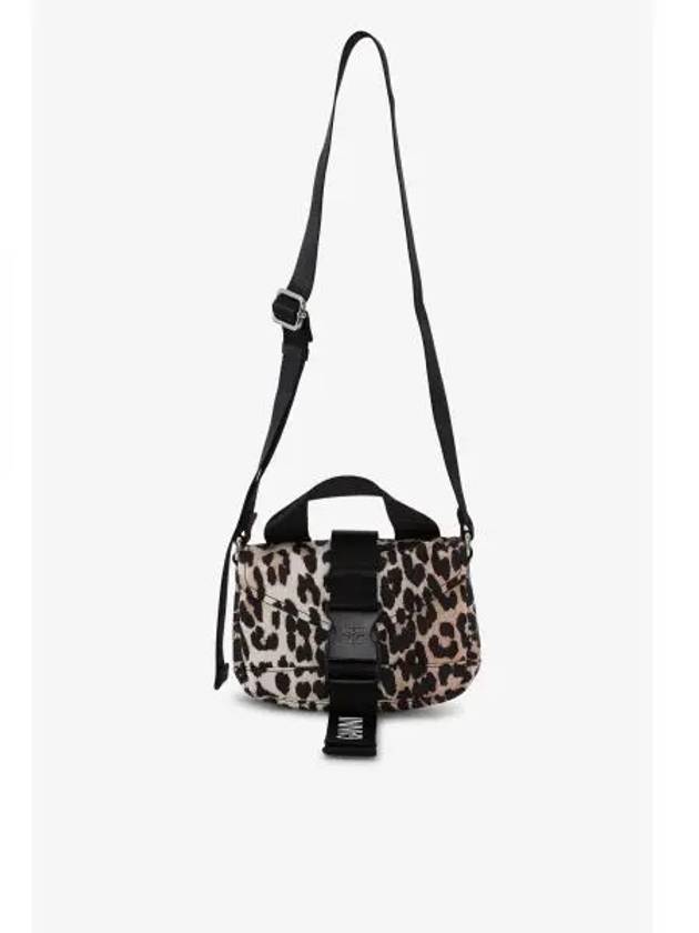 Leopard Print Tech Mini Cross Bag - GANNI - BALAAN 2