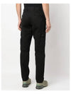 Wappen Patch Old Treatment Slim Fit Cargo Straight Pants Black - STONE ISLAND - BALAAN 6