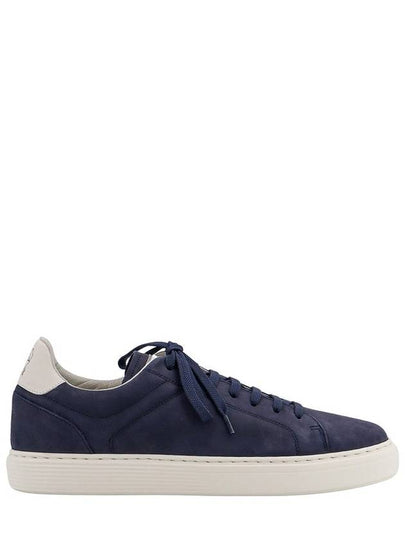 Suede Low Top Sneakers Navy - BRUNELLO CUCINELLI - BALAAN 2