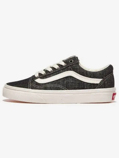 Old school threaded denim black white BLACKwhite - VANS - BALAAN 1