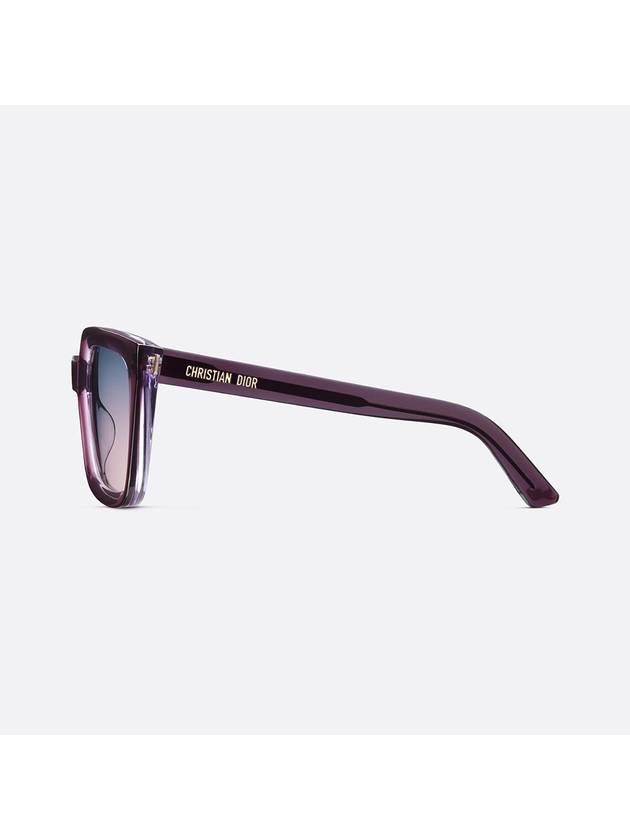 Midnight S1I Transparent Violet Square Sunglasses DMNGS1IXR 60G2 - DIOR - BALAAN 4