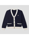 Baby Fox Bicolor Classic Cardigan Navy - MAISON KITSUNE - BALAAN 3