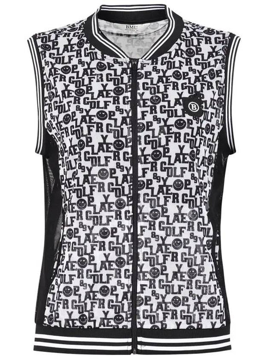 Women s Smile Mesh Full Zip Up Vest BMU4M504W - LUX GOLF - BALAAN 2