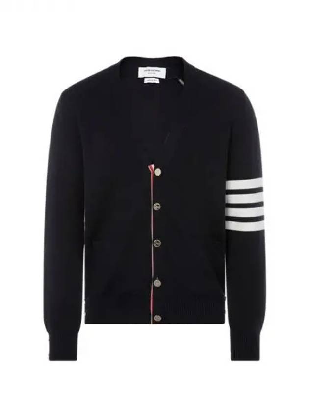 Milano Stitch 4 Bar Cardigan Navy - THOM BROWNE - BALAAN 2