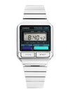 A120WE 1ADF Square Digital Analog Metal Watch - CASIO - BALAAN 4