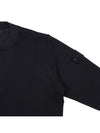 Ghost Piece Cotton Jersey Crew Neck Sweatshirt Black - STONE ISLAND - BALAAN 5