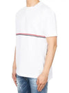 Midweight Jersey Short Sleeve T-Shirt White - THOM BROWNE - BALAAN 4