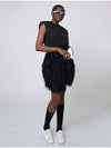 Fringe Tulle G Shorts Black - ATHPLATFORM - BALAAN 5