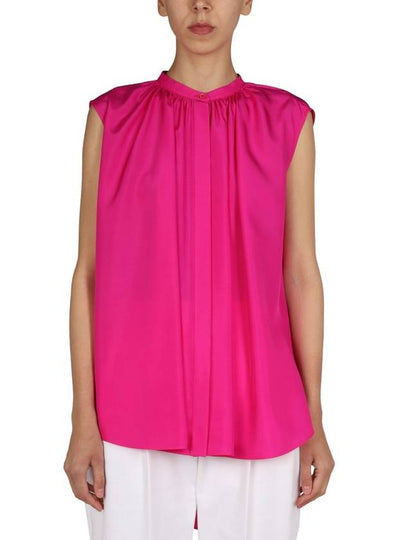 Women's Fuchsia Silk Blouse Pink - ALEXANDER MCQUEEN - BALAAN 2