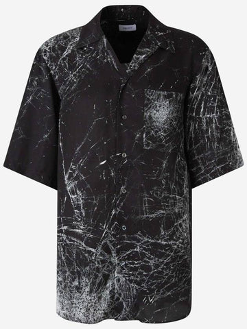 Alexander McQueen "Smashed Screen" Hawaiian Shirt - ALEXANDER MCQUEEN - BALAAN 1