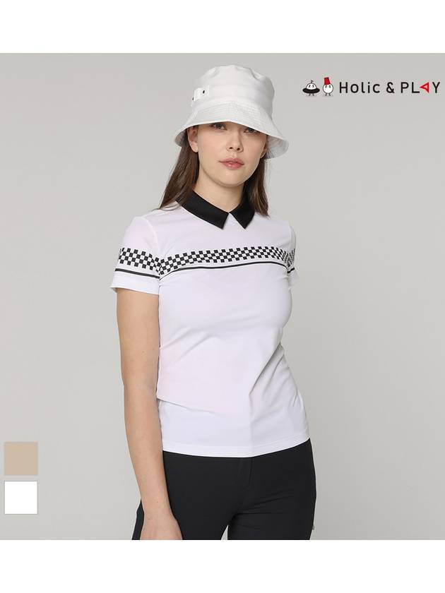 Gingham Print T-ShirtHD2WTS010 - HOLIC&PLAY - BALAAN 3