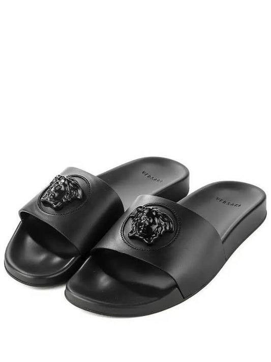 Medusa Logo Slippers Black - VERSACE - BALAAN 2