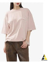 Wave Logo Political Campaign Large Fit Short Sleeve T-Shirt Pink - BALENCIAGA - BALAAN 2