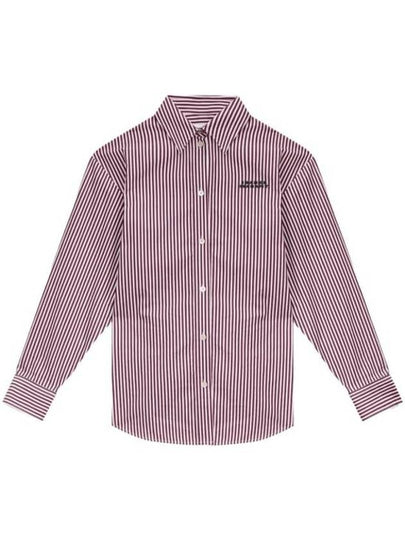 Fabrica Striped Long Sleeve Shirt Ecru Burgundy - ISABEL MARANT - BALAAN 2