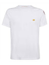 Men's Iconic Short Sleeve T-Shirt Off White - PARAJUMPERS - BALAAN 1