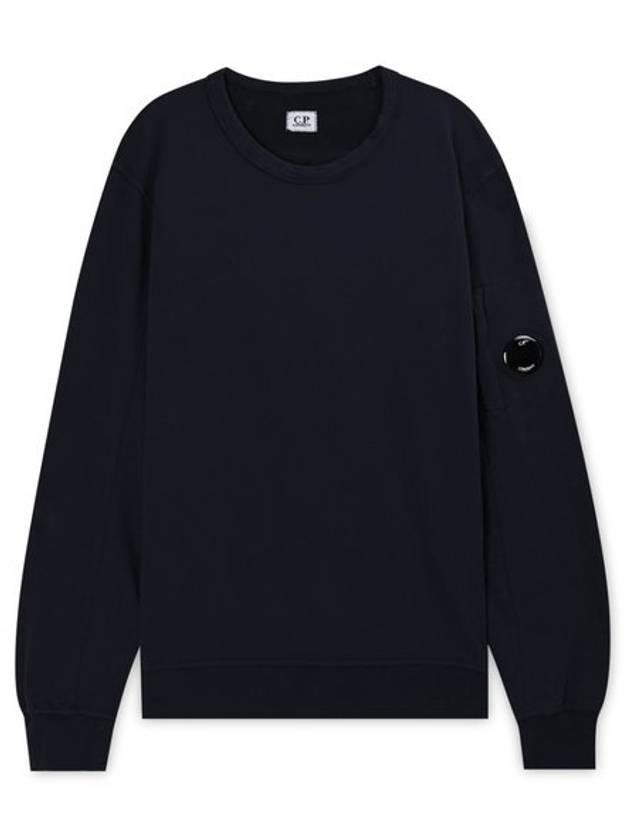 Light Fleece Sweatshirt Black - CP COMPANY - BALAAN 2