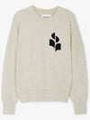 Marisans Logo Knit Top Light Grey - ISABEL MARANT - BALAAN 3