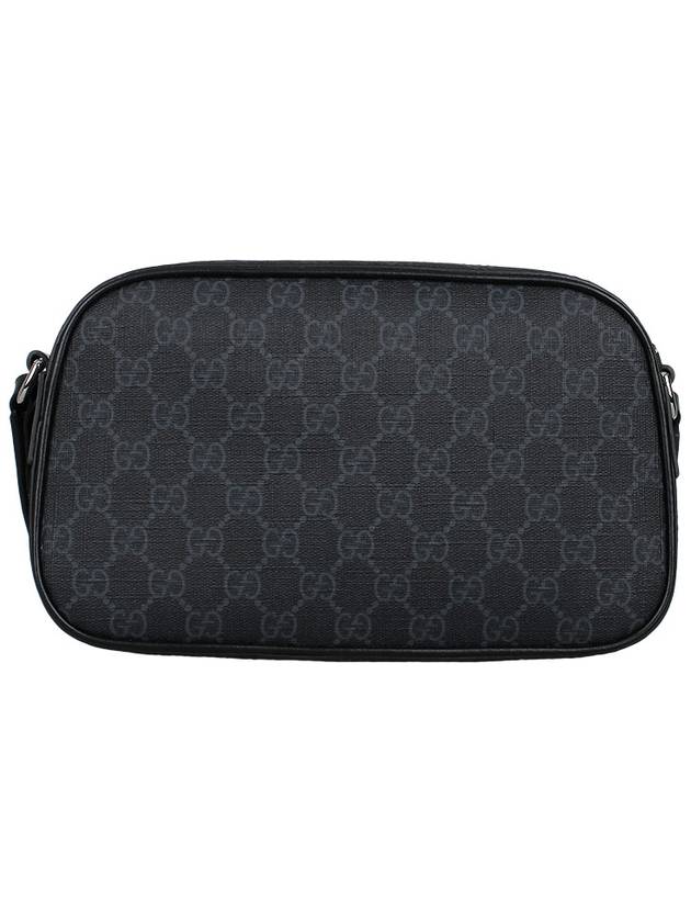 GG Supreme Fabric Leather Cross Bag Black - GUCCI - BALAAN 6