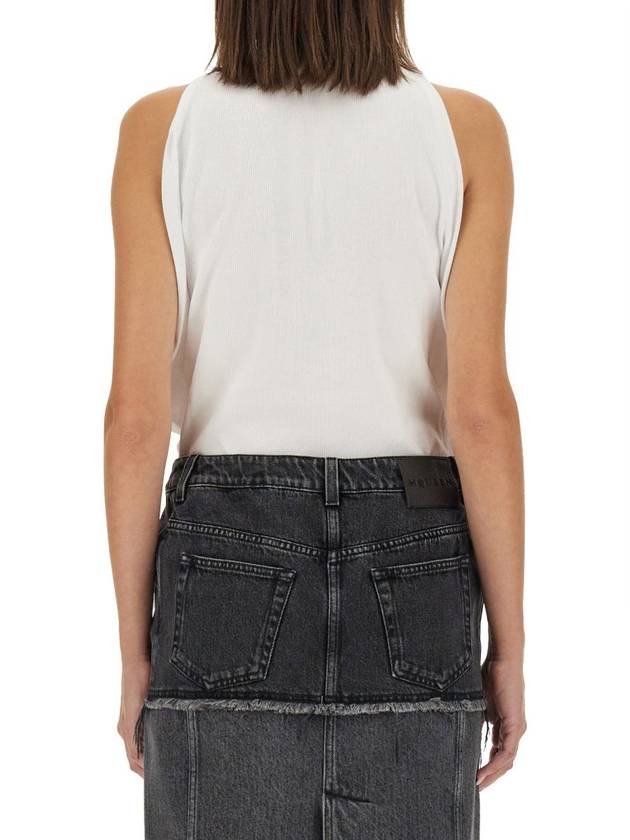 Alexander McQueen Ribbed Tank Top - ALEXANDER MCQUEEN - BALAAN 3